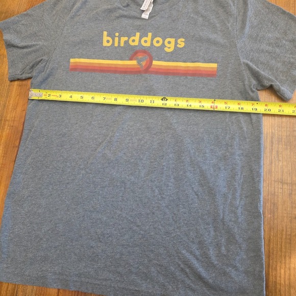 Bird Dogs T Shirt Mens Gray Blue Heather Bird Short Sleeve Stretch‎ - L - Picture 6 of 8